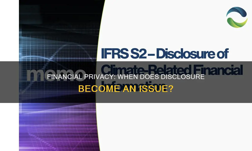 does the disclosure of financial information about someone constitute