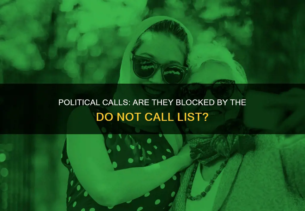 does the do not call list block political campaigns