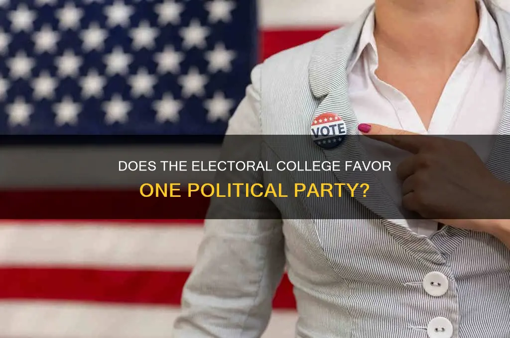 does the electoral college favor a political party
