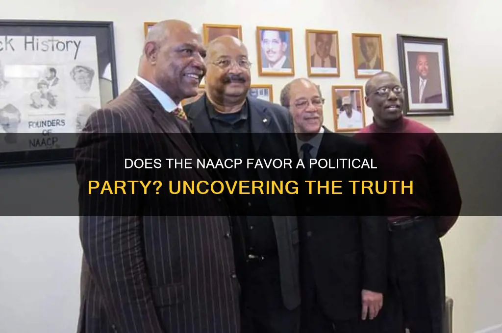 does the naacp favor a political party