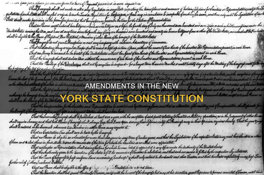 does the new york state constitution have amendments