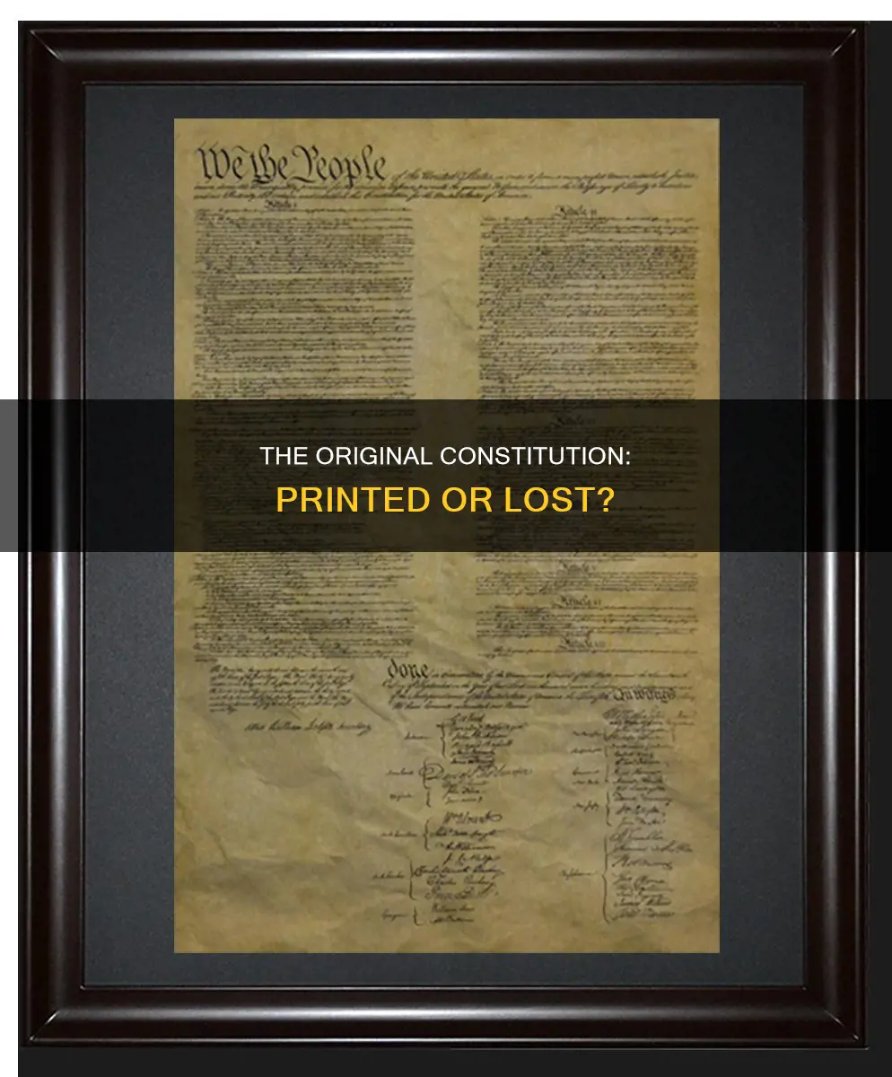 does the original constitution still exist in print