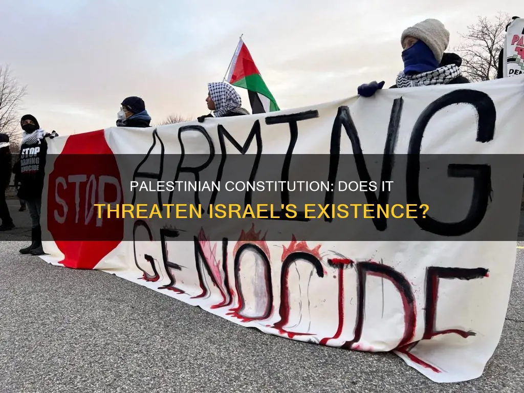 does the palestinian constitution call for the destruction of israel