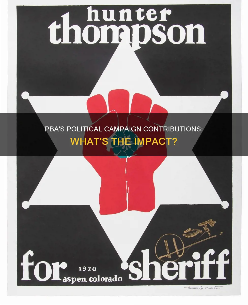 does the pba contribute to political campaigns