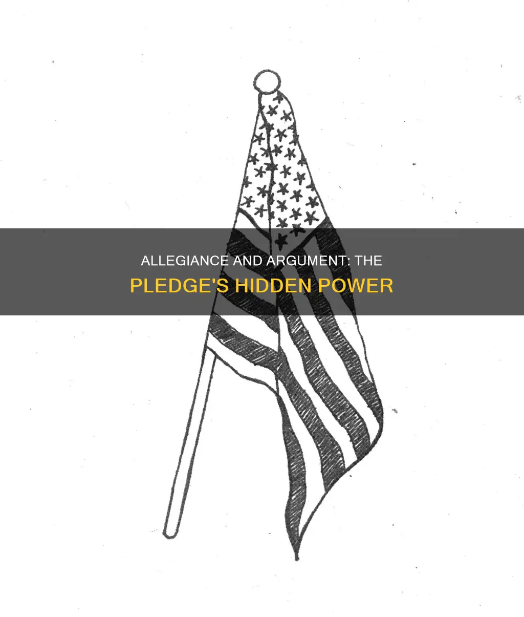 does the pledge of allegiance constitute as an argument