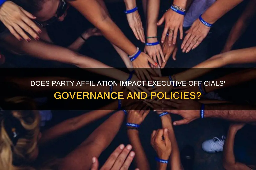 does the political party of elected executive officials matter