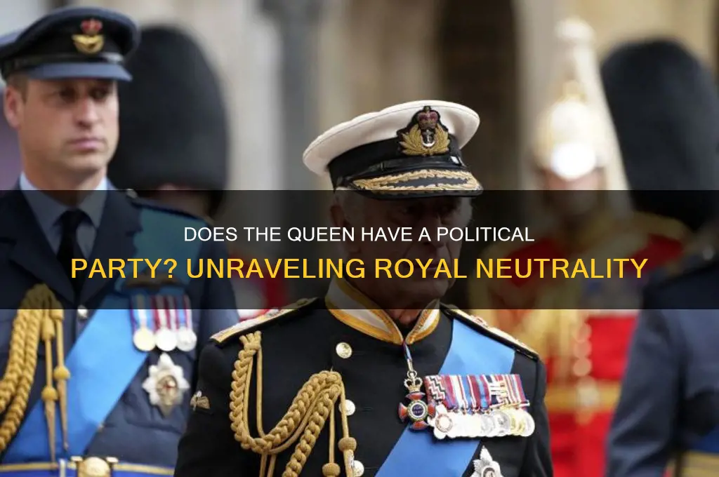 does the queen have a political party