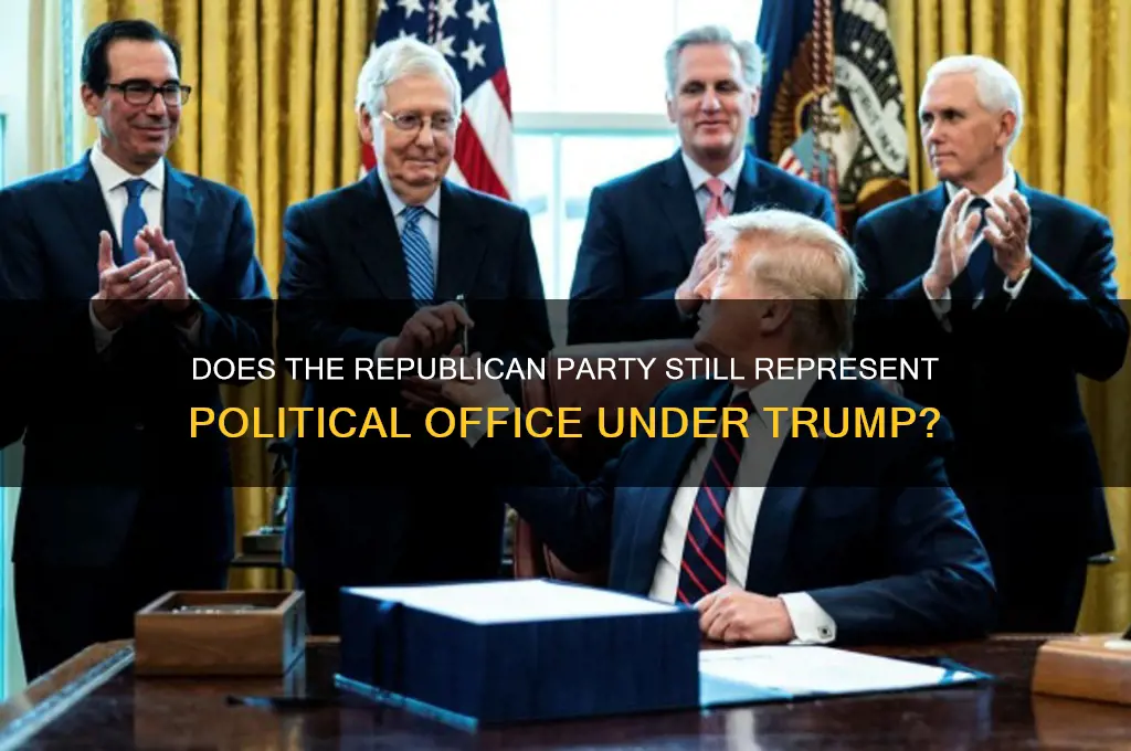 does the republican party represent the political office with trump