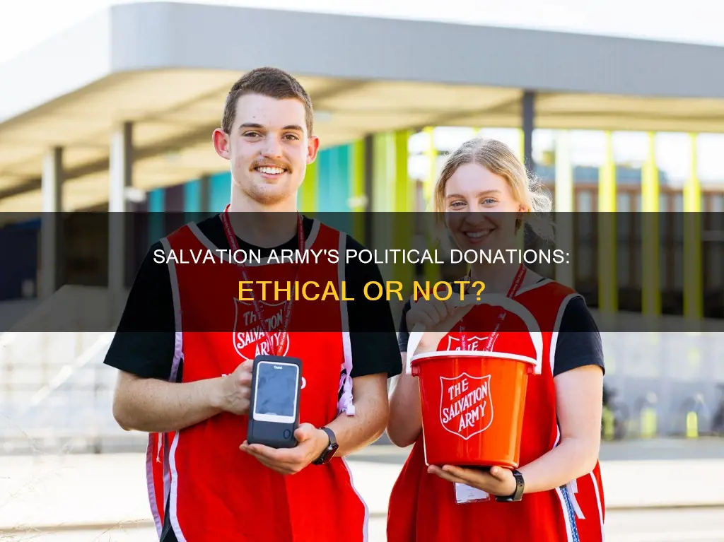 does the salvation army donate to political campaigns