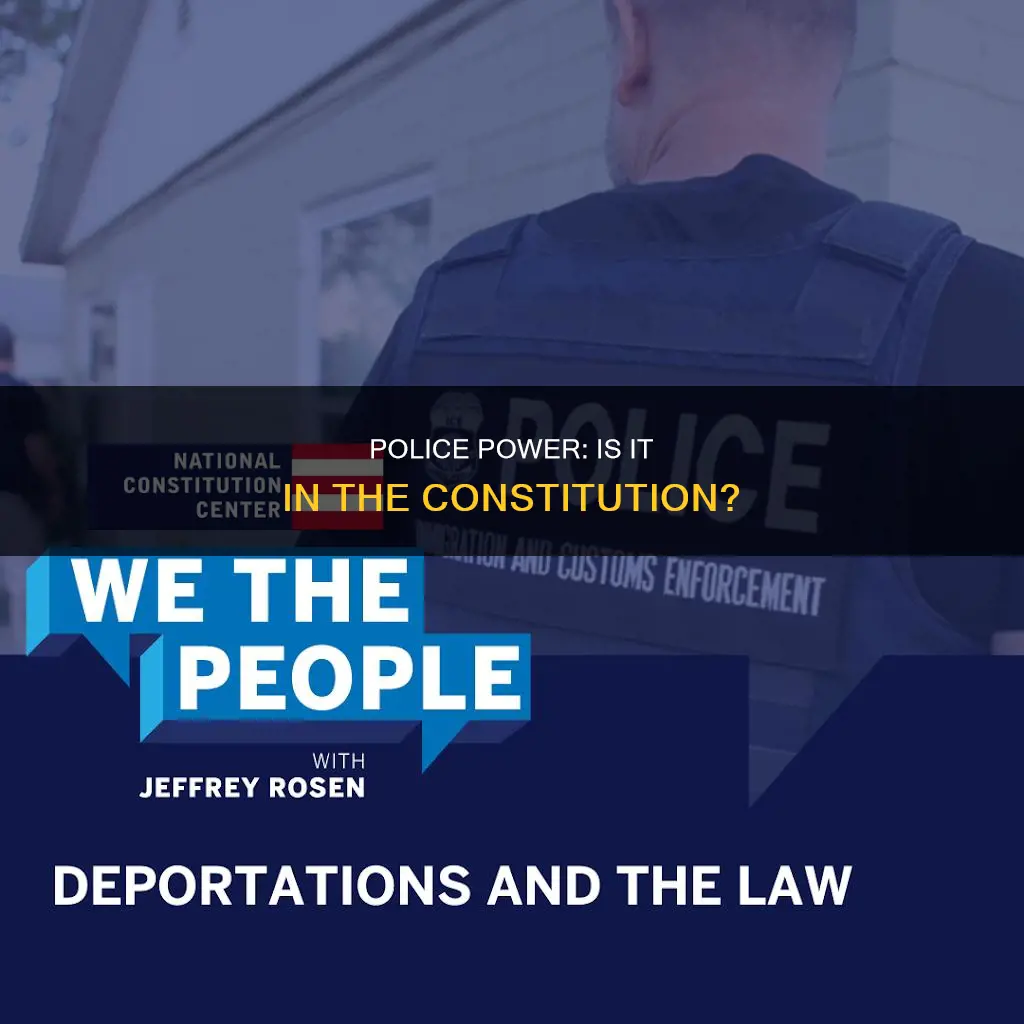 does the term police power appear in the constitution