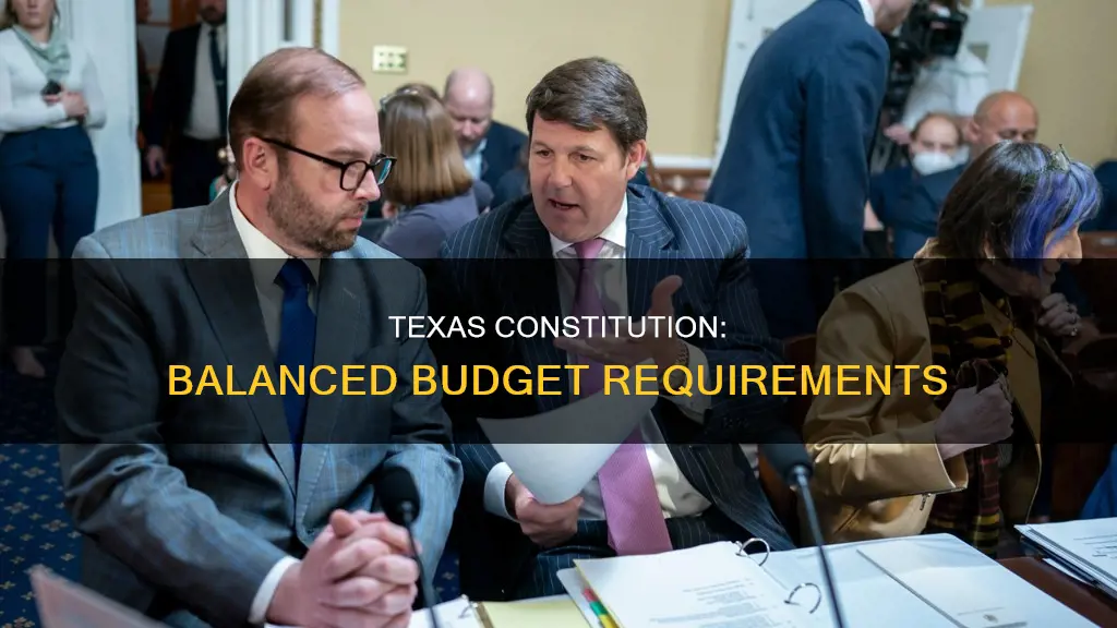 does the texas constitution require a balanced budget