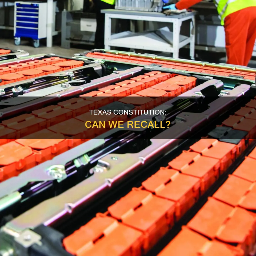 does the texas constitution use a recall process