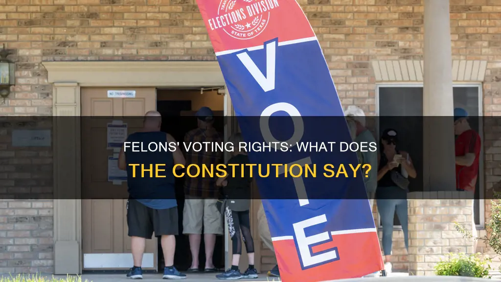 does the u s constitution bar felons from voting