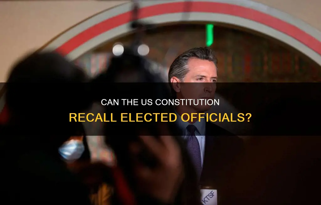 does the us constitution allow for recalls of elected members