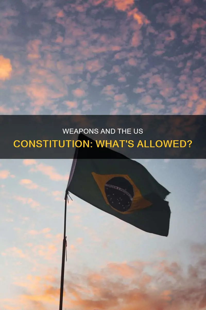 does the us constitution allow the military to have weapons
