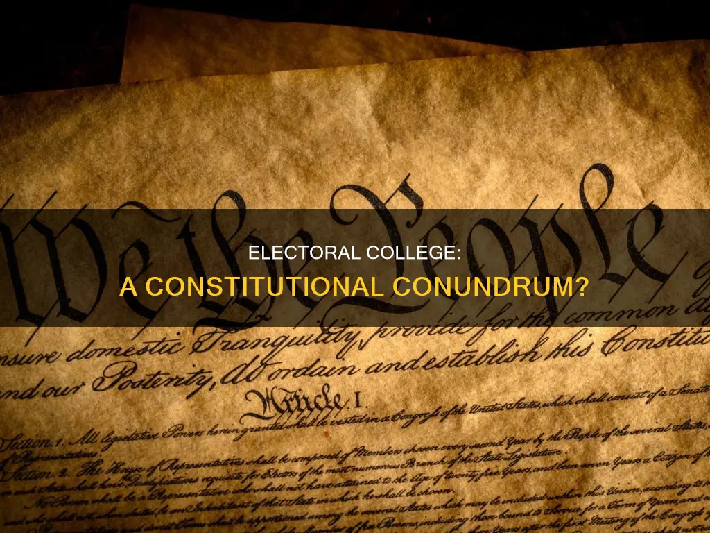 does the us constitution include the electoral college system