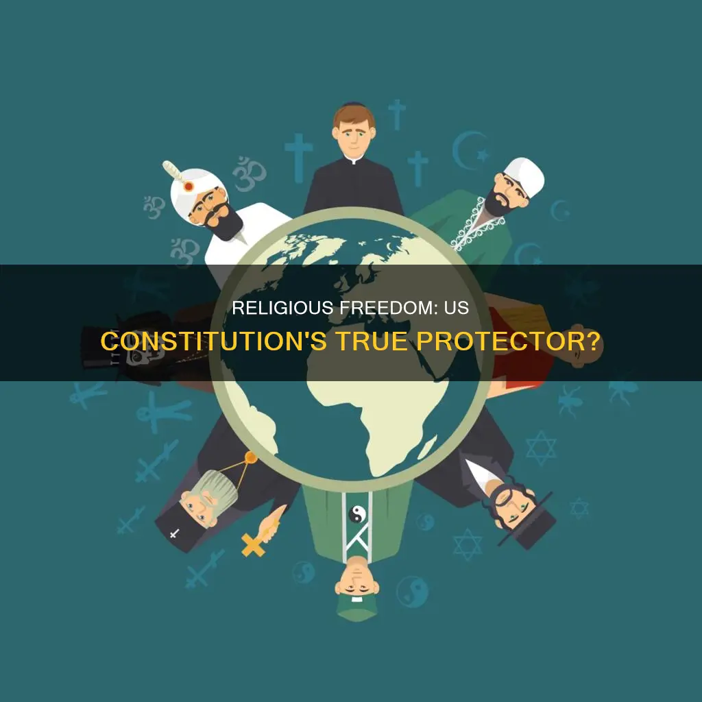 does the us constitution protect a persons religious belief only