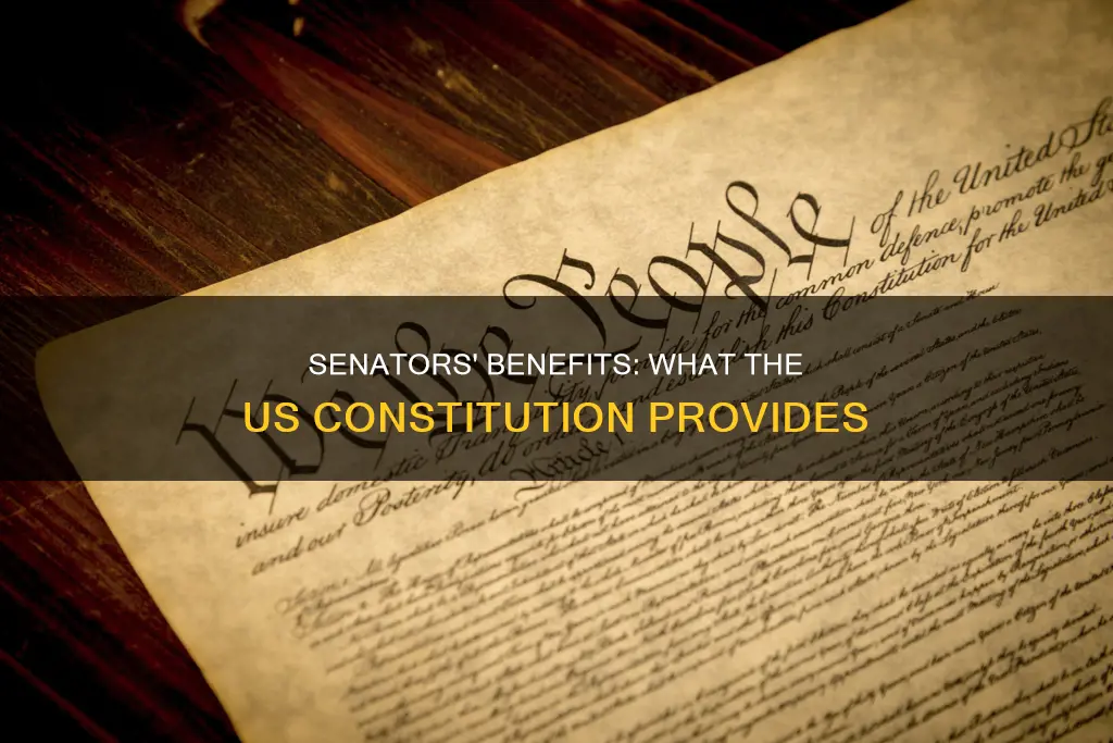 does the us constitution provide for senators benefits