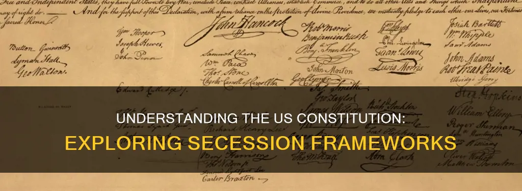 does the us constitution provide framework for secession