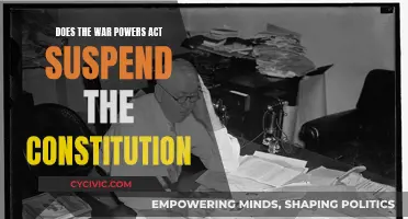 War Powers Act: Suspending the Constitution?
