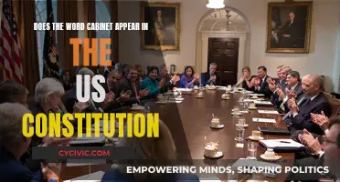 The US Constitution: Cabinet's Existence and Significance