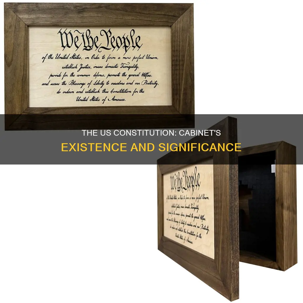 does the word cabinet appear in the us constitution