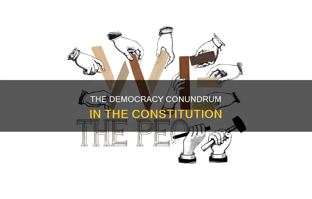 does the word democracy appear anywhere in the constitution