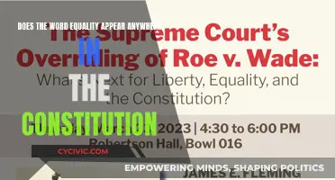 Equality in the Constitution: A Search for the Word