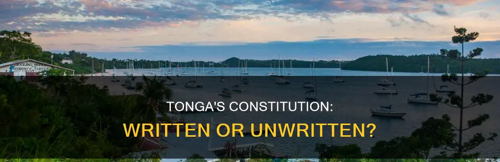 does tonga have a written constitution