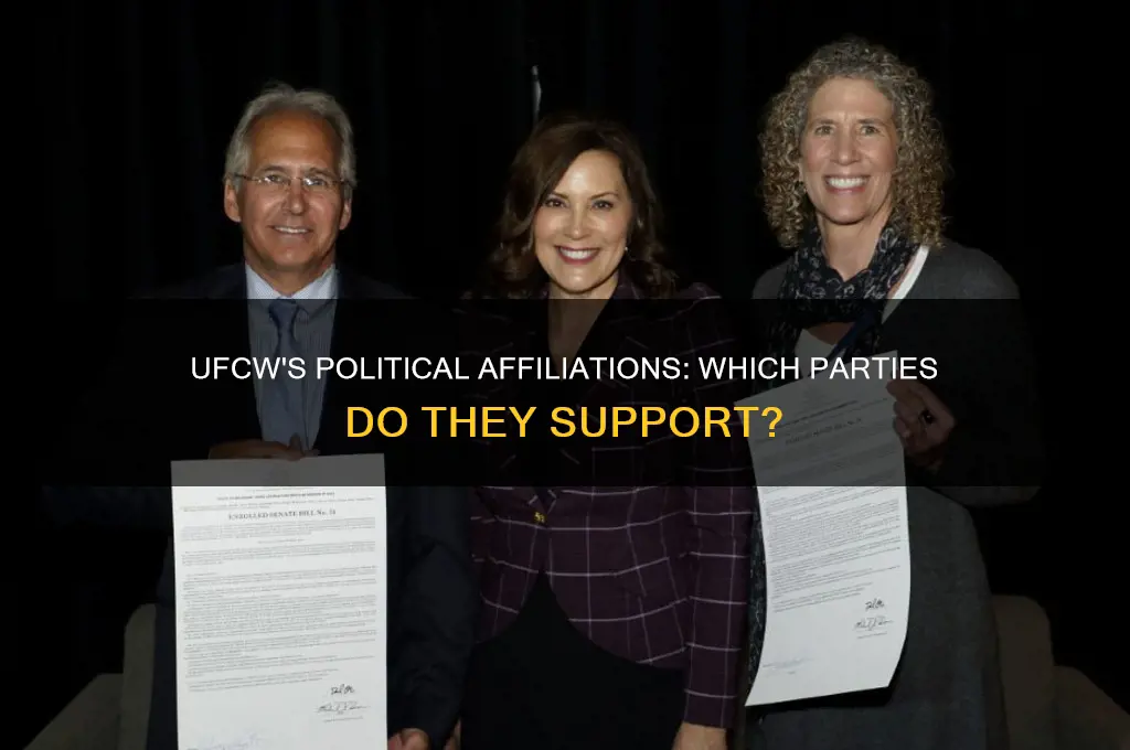 does ufcw support political parties