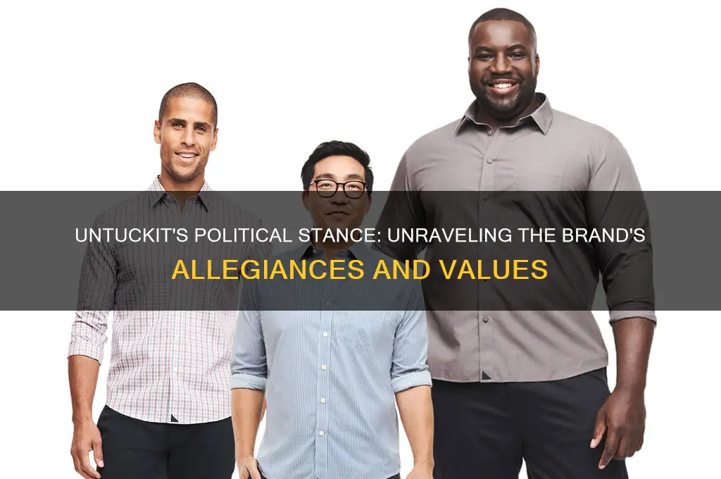 does untuckit take a political