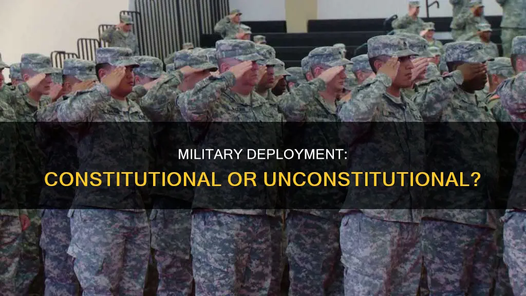 does us constitution forbid military deployment within the us