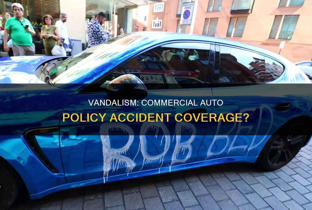 does vandalism constitute an accident commercial auto policy