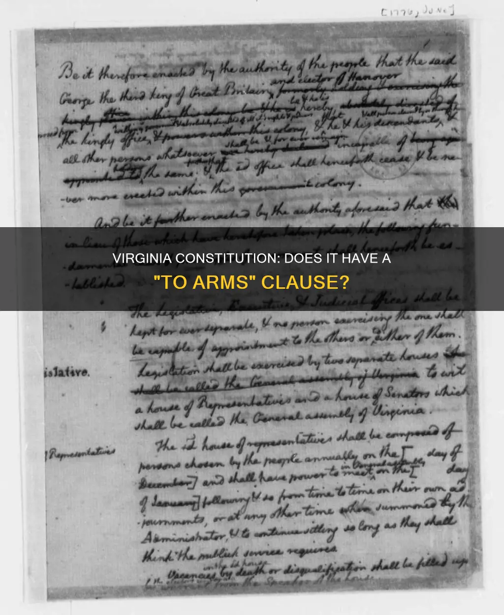 does virginia have a to a clause in their constitution