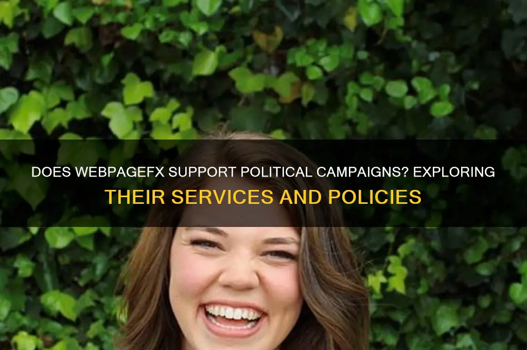 does webpagefx support political candidates