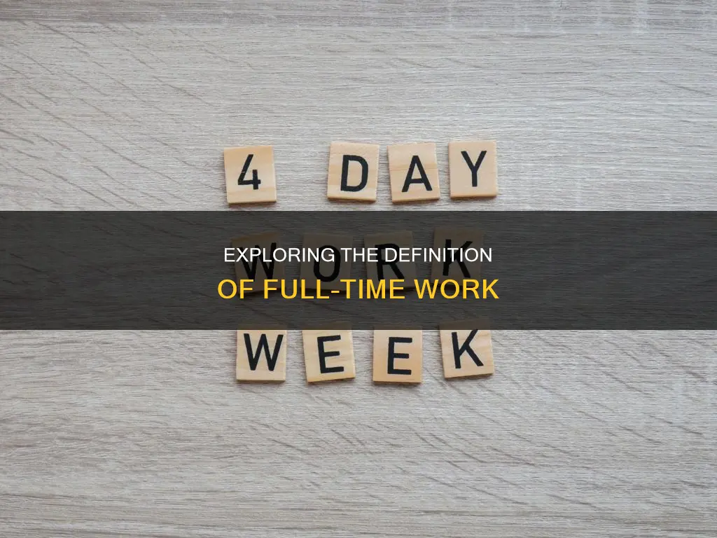 does working 4 days a week constitute full time work
