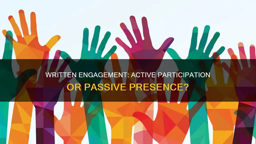 does written participation constitute active participation