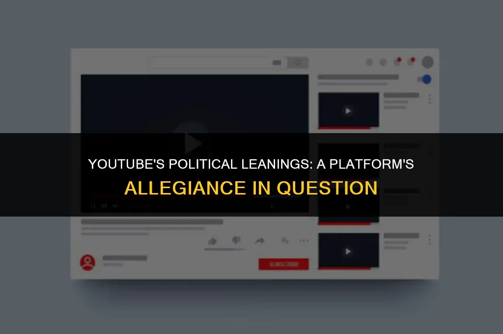 does youtubr favor left over right politically