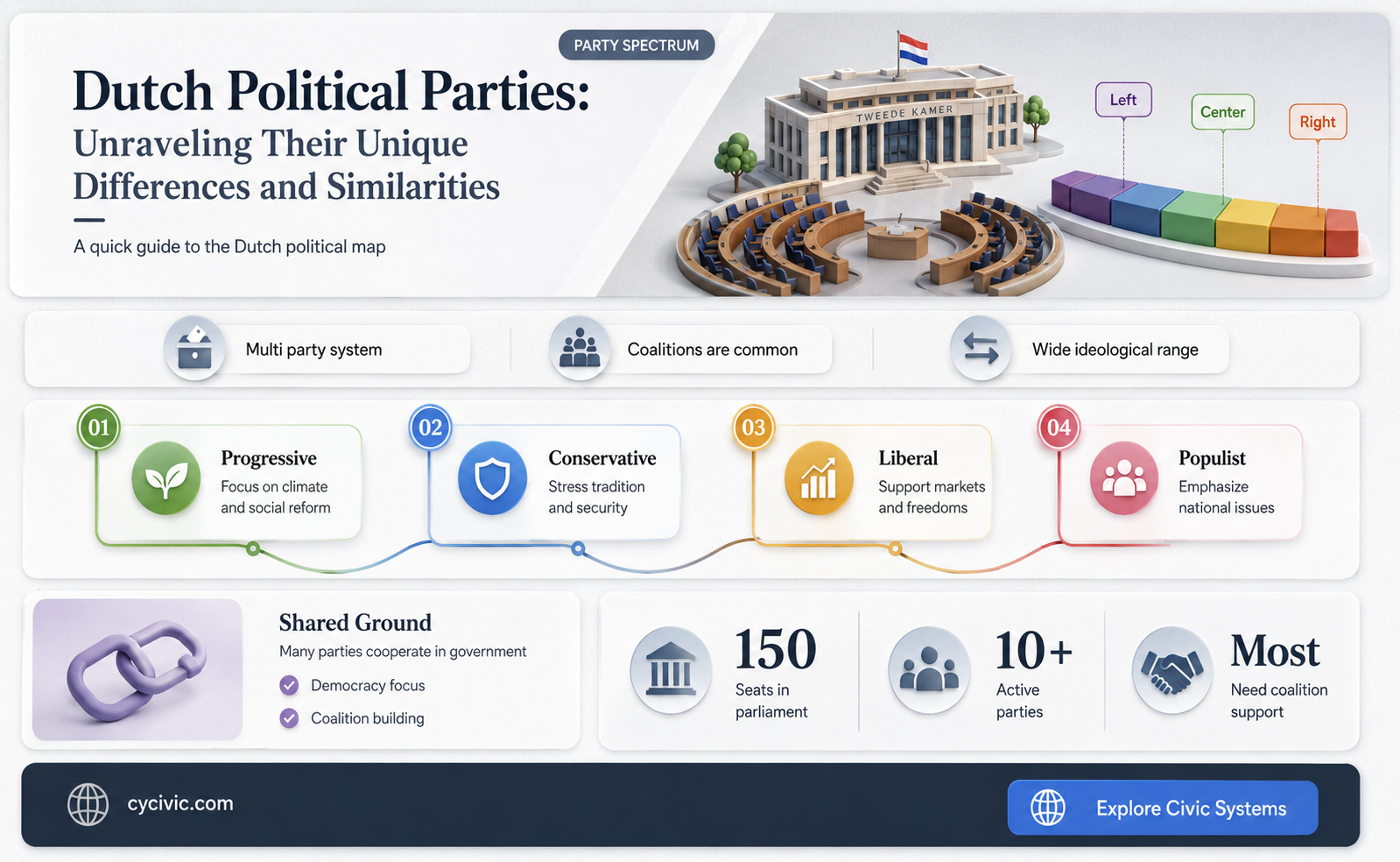 are the political parties very different in the netherlands