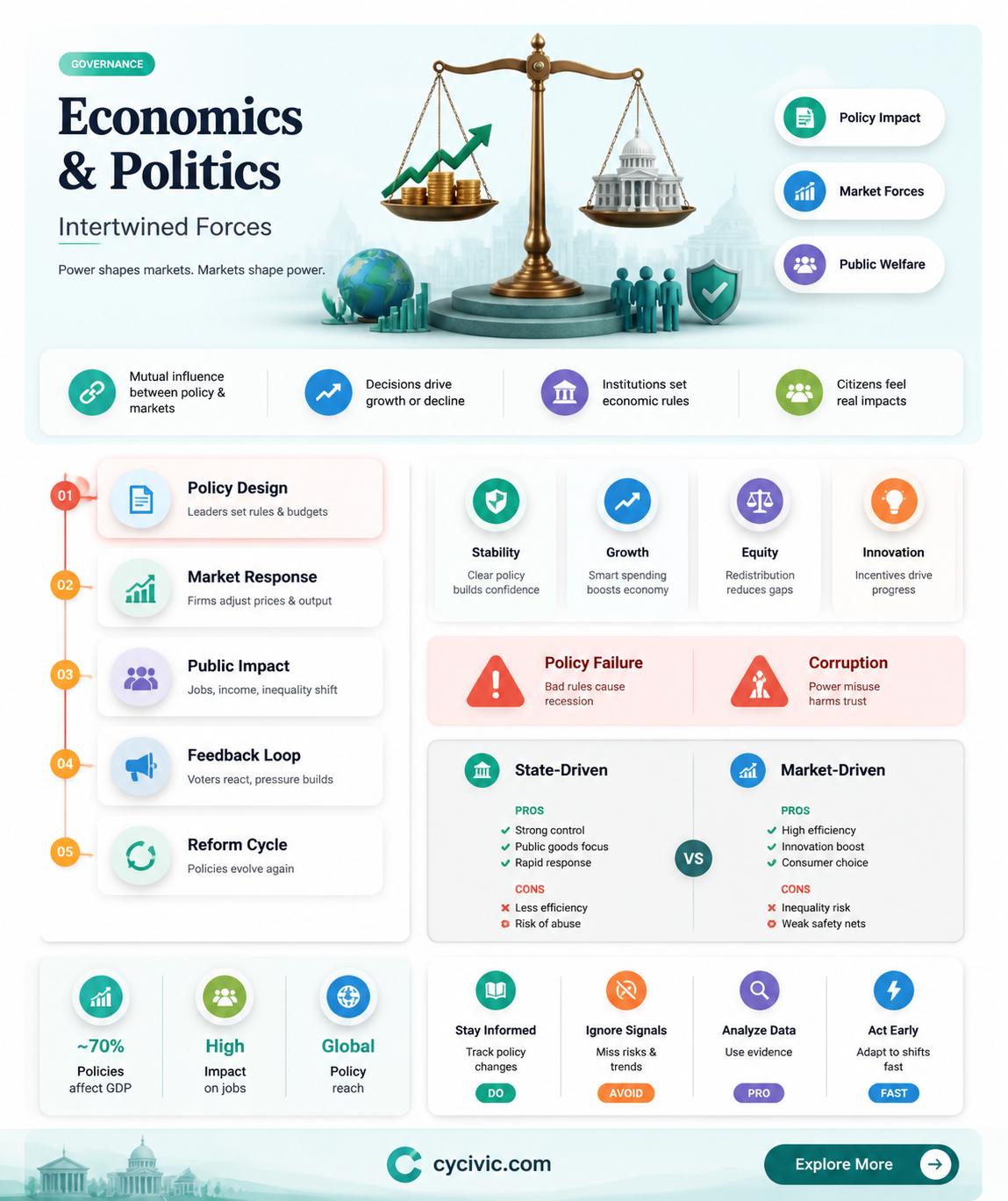 are economics and politics related
