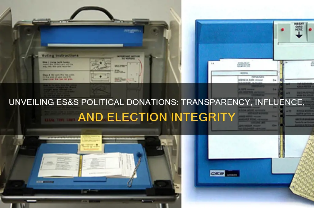 es&s political donations