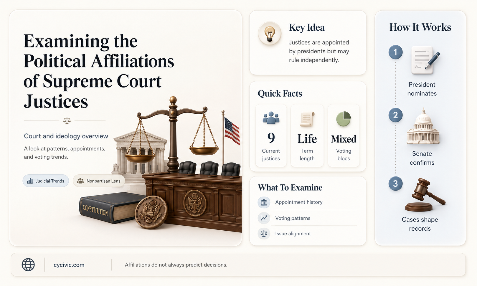 are supreme court justices political affiliation