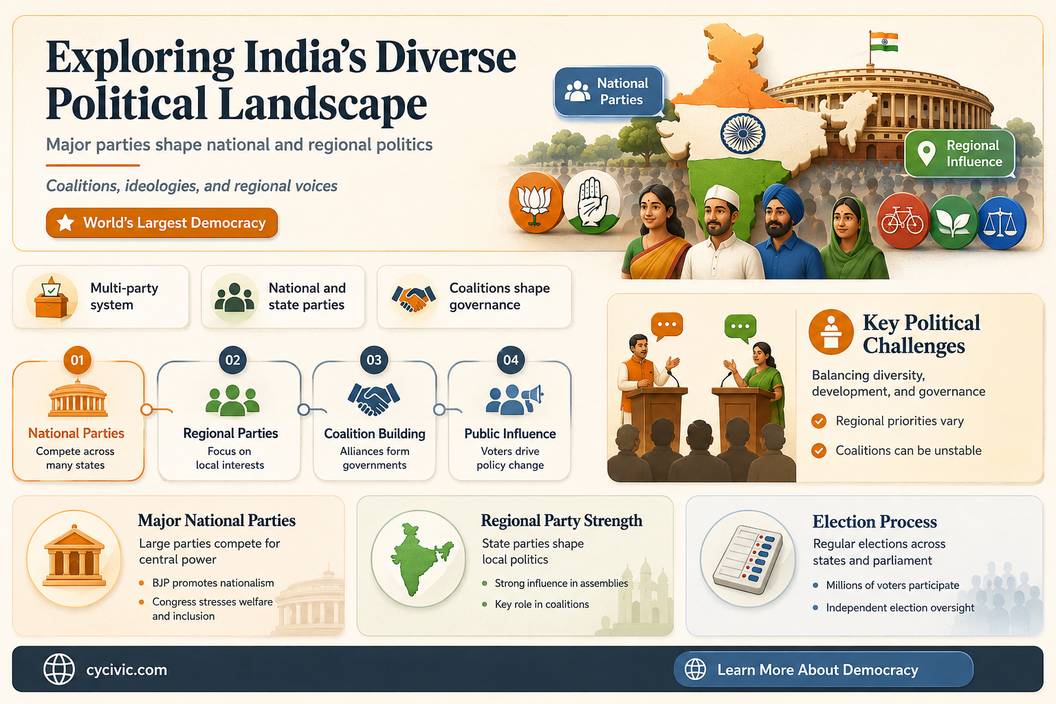 are there multiple political parties in india