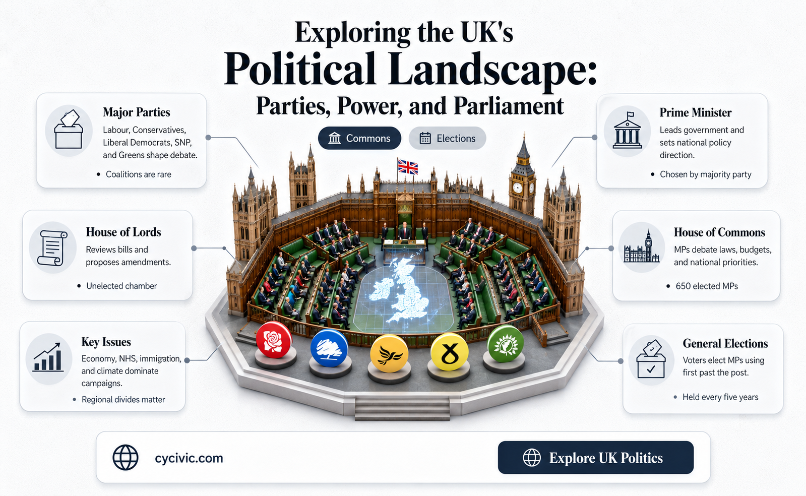 are there political parties in the uk