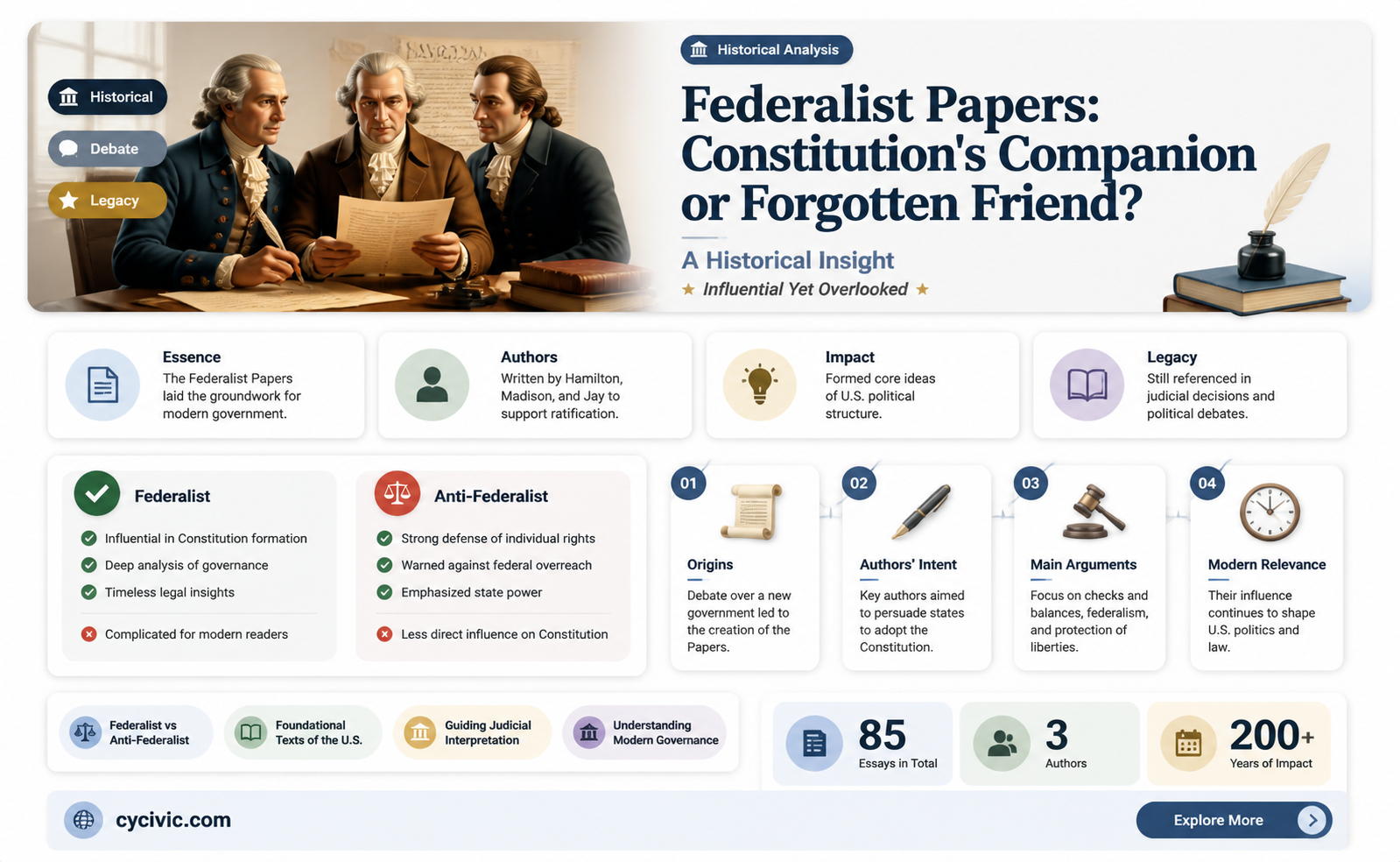 are federalist papers apart of the constitution