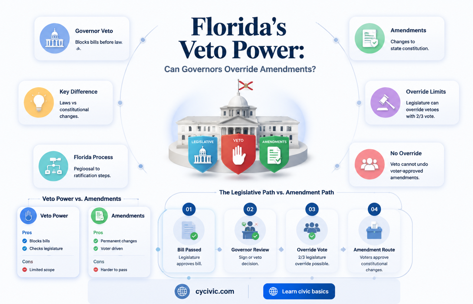 can a governor veto a constitutional amendment in fl