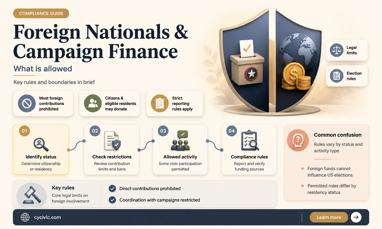 can a foreign national be hired by political campaign finance