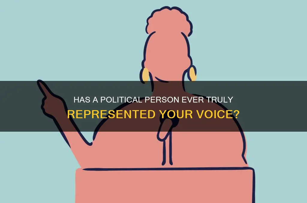 has a political person