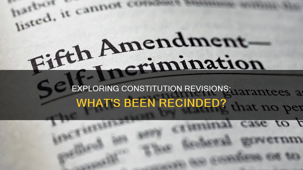 has any part of the constitution been recinded
