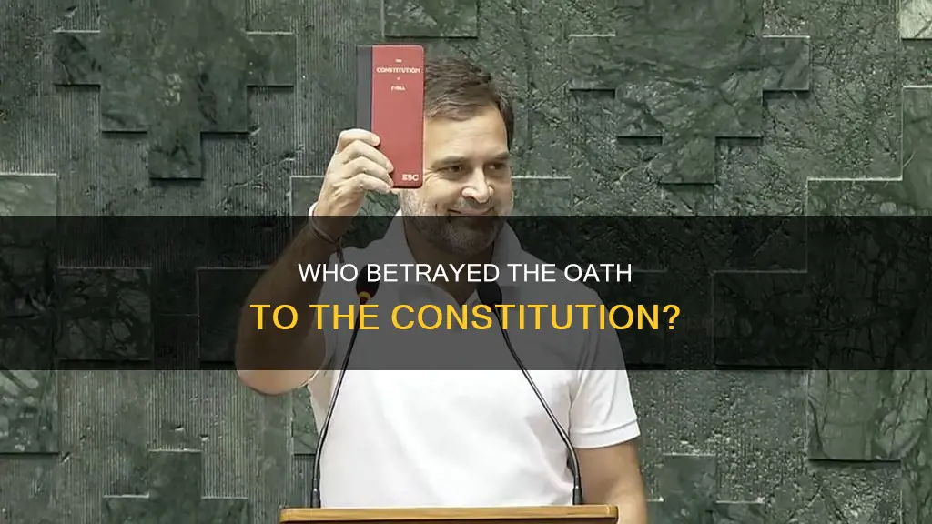 has anyone been charged with neglecting oath to constitution
